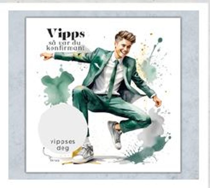 Gratulasjonskort med skrapefelt