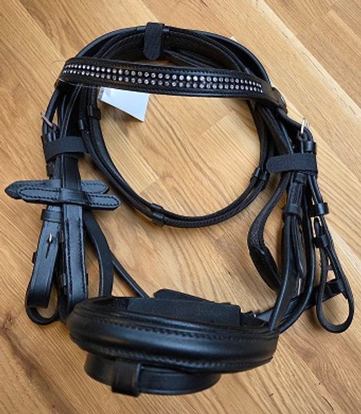 Hodelag med tøyler, str mini shetland