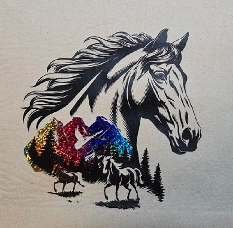 Handlenett med hest